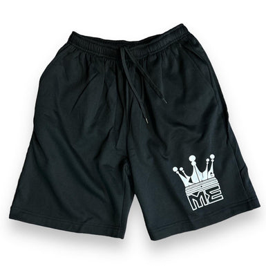 King Me "Crown" Black Unisex Shorts