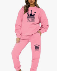 2 pc "King Me" Pink Sweat Outfit