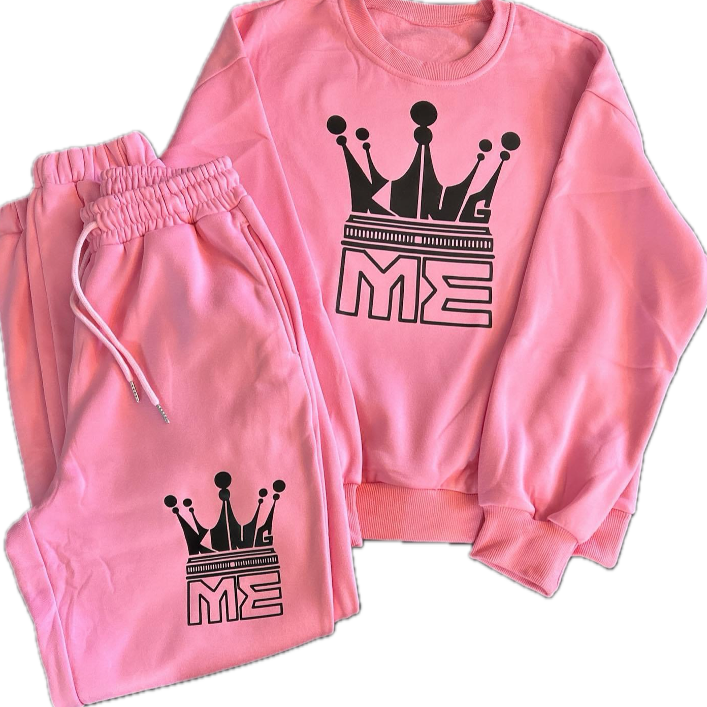 Pink discount sweat outfit