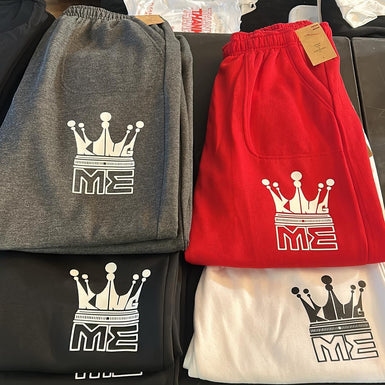 "King Me" Crown Sweat Pants