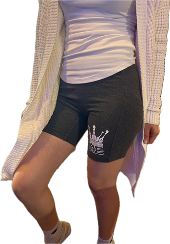 "King Me" Active Biker Shorts